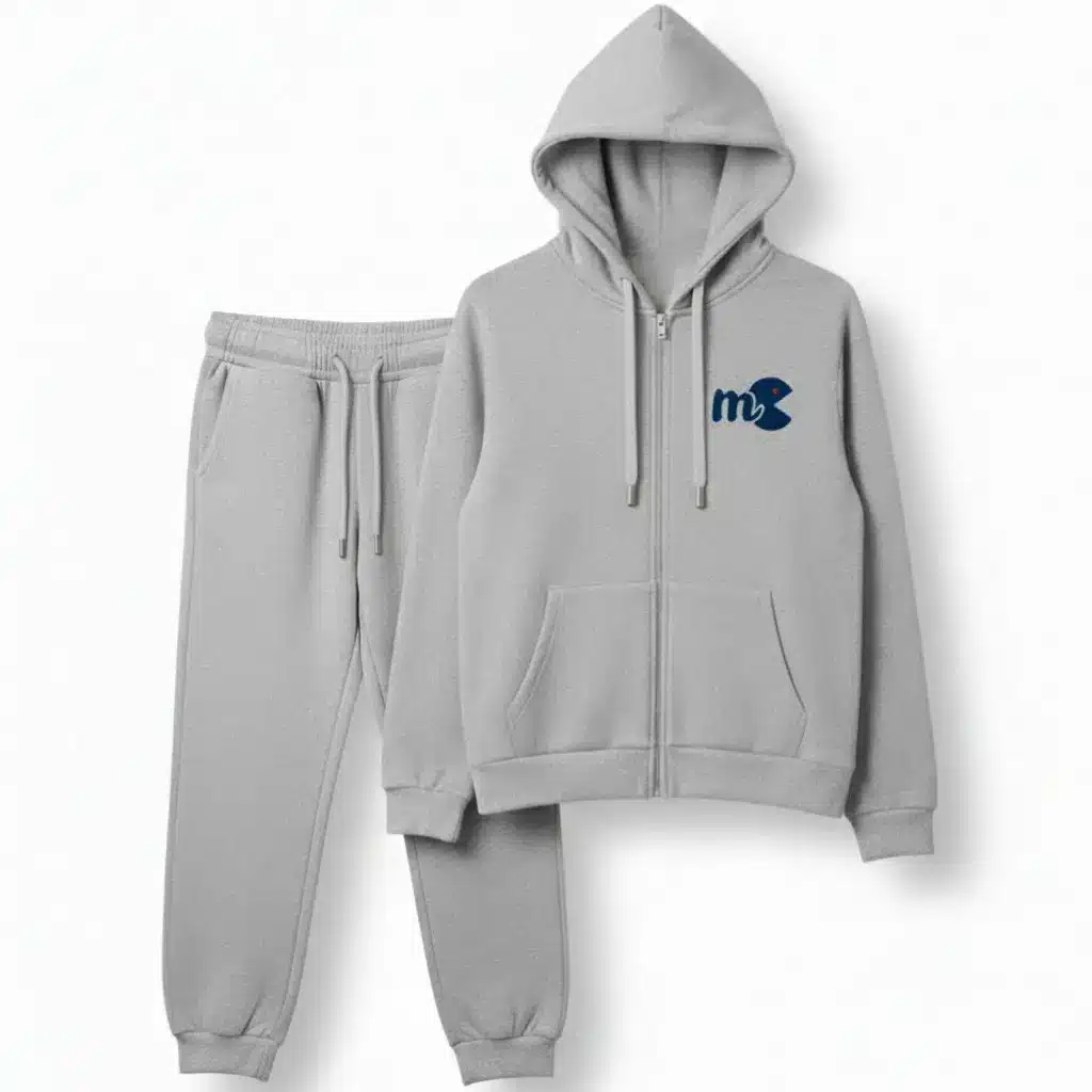 Grey Zipper Jacket | Regular Fit | Track Suit