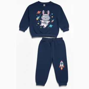 Kids Printed Fleece Pajama Suit for Winter