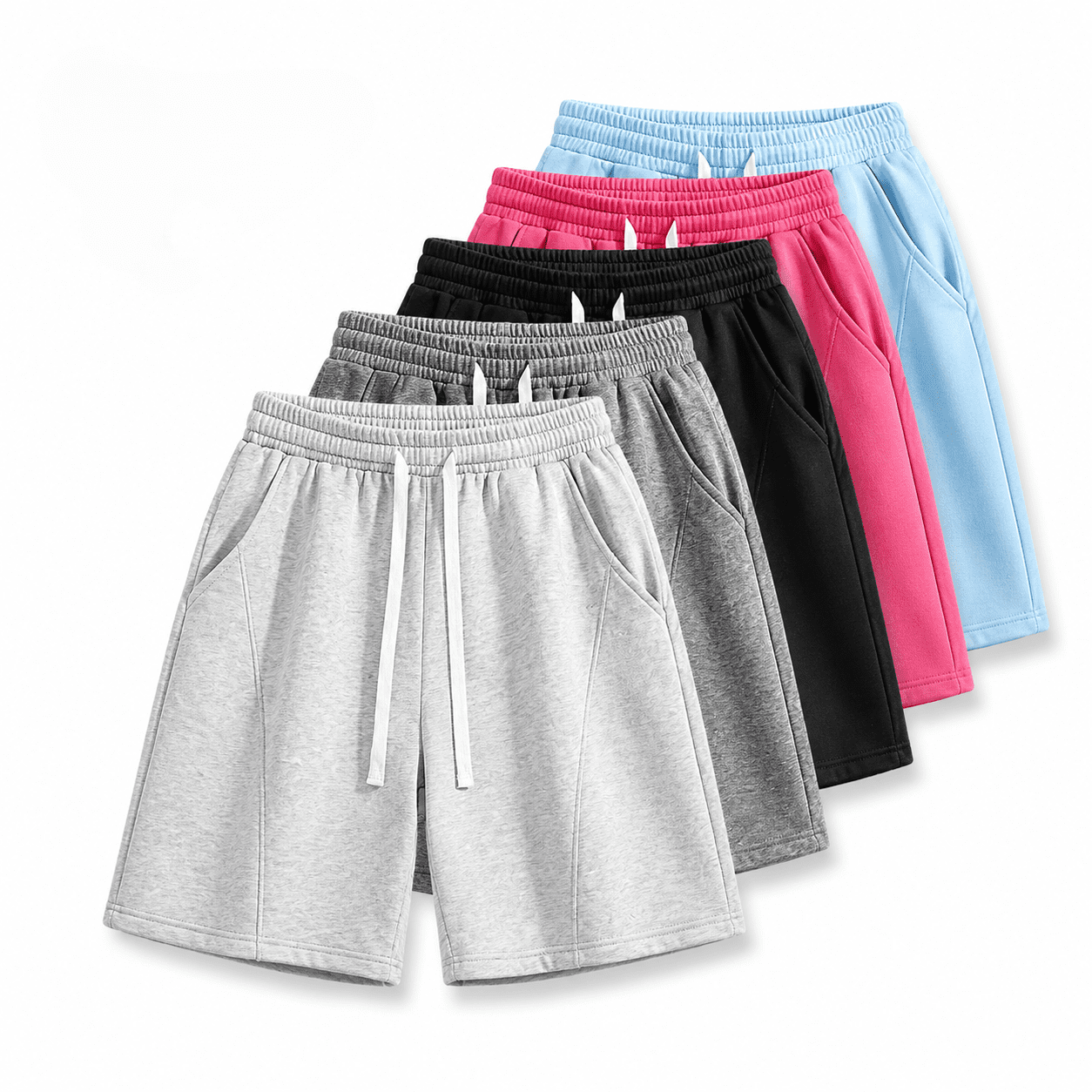Pack Of 4 Kids Basic Terry Shorts