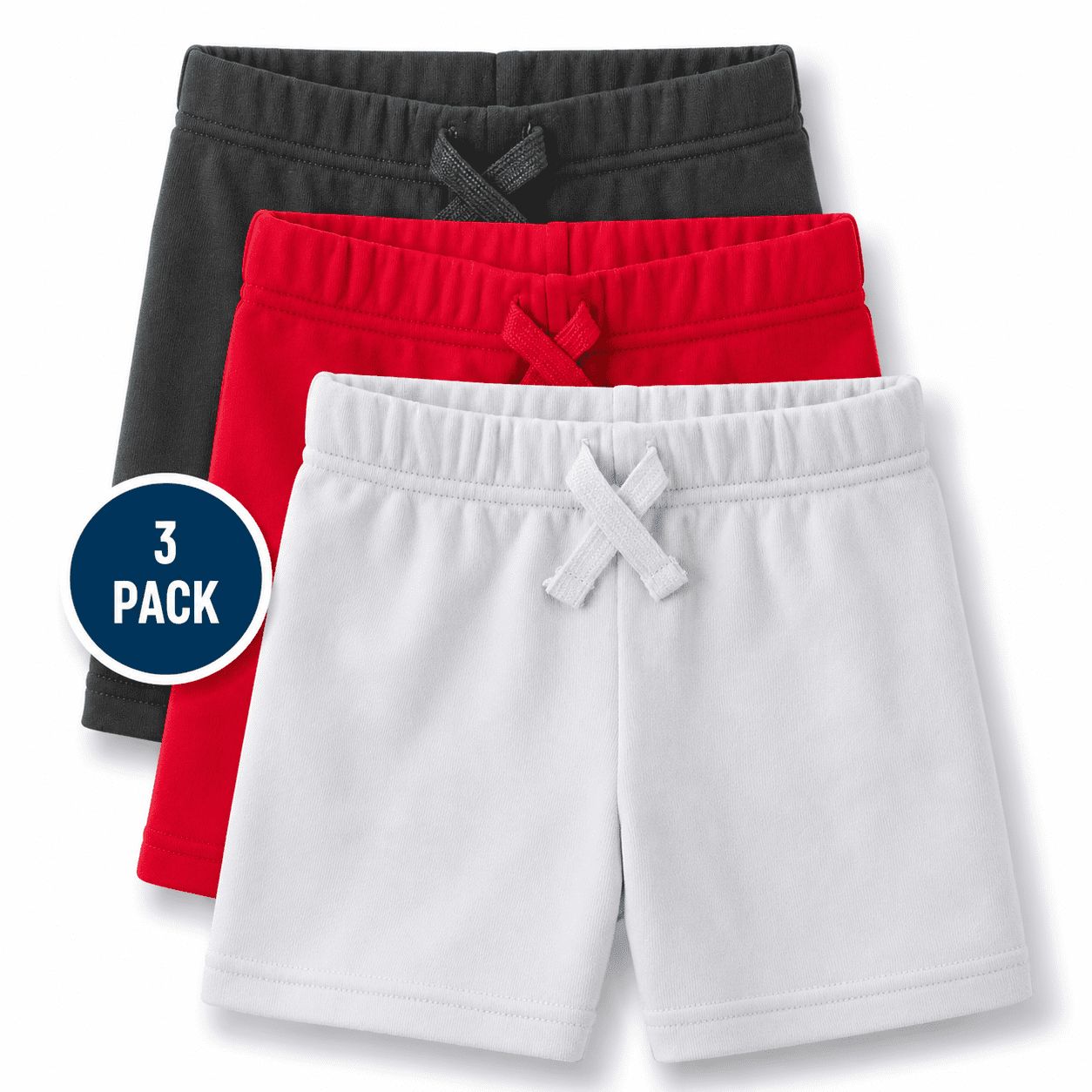Pack Of 3 Kids Basic Terry Shorts