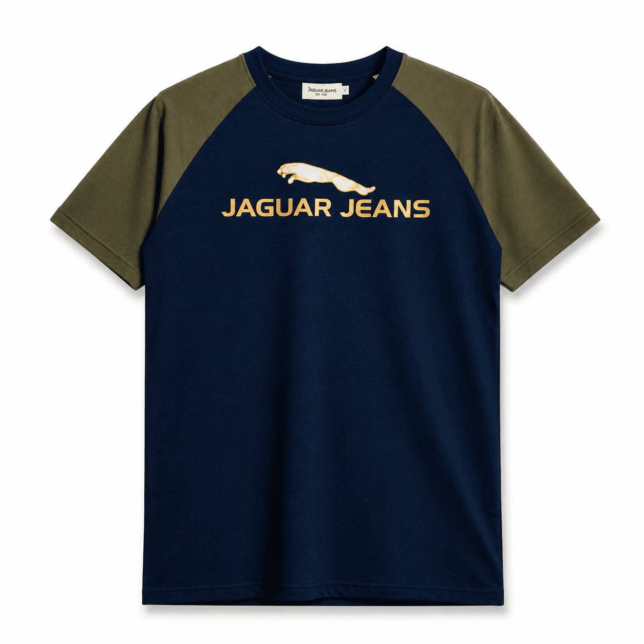Polo Republica Men's Raglan Sleeves Printed Tee Shirt