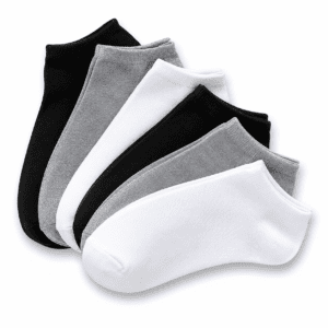 Unisex Ankle Socks Pack Of 12 – Black White Grey