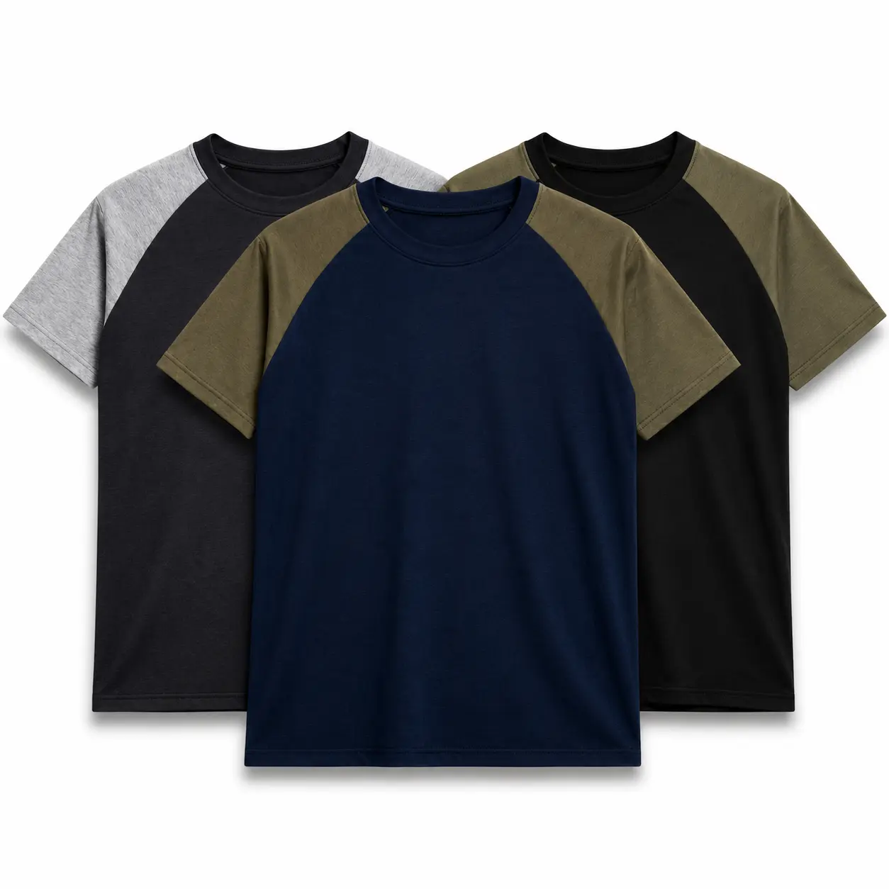 Pack of 3 Raglan Sleeves T Shirts