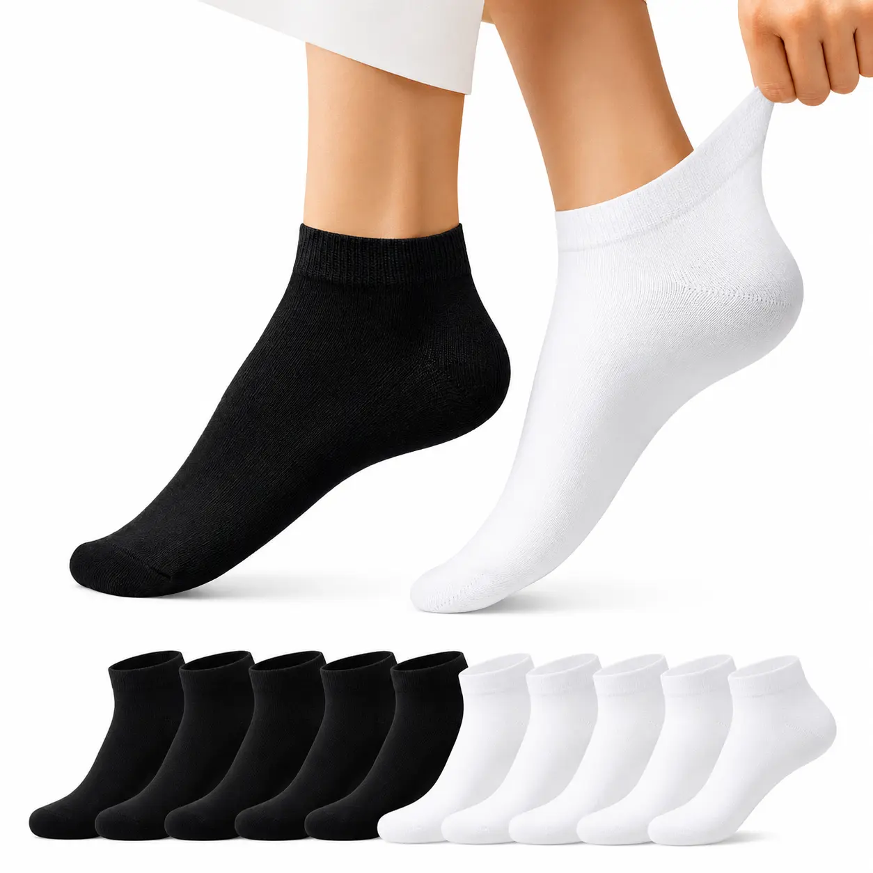 Unisex Ankle Socks - Pack Of 12